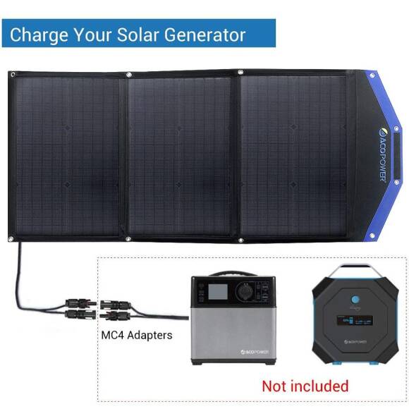 Acopower AP3XSP 3x30Watt Çanta Tipi Katlanabilir Güneş Enerji Paneli - 4