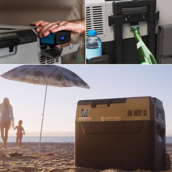 Acopower PX50 12/24/220Volt 50Litre Kompresörlü Tekerlekli Outdoor Oto Buzdolabı (Akü Dahil Değildir) - 10