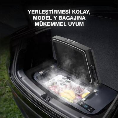 Acopower T35 12/24Volt 33Litre Tesla Model Y ile Uyumlu Kompresörlü Outdoor Oto Buzdolabı - 7