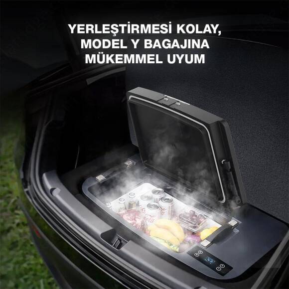 Acopower T35 12/24Volt 33Litre Tesla Model Y ile Uyumlu Kompresörlü Outdoor Oto Buzdolabı - 7