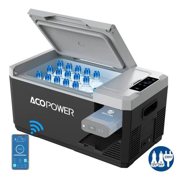 Acopower V18 12/24/220Volt 18Litre Kompresörlü Outdoor Oto Buzdolabı (Akü Dahil Değildir) - 1