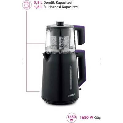 Altus Al 755 M Tost Makinesi + AL 789 CM 1650 W Cam Demlikli Çay Makinesi + Al 4763 G Türk Kahve Makinesi + AL 738 B Blender Set - 3