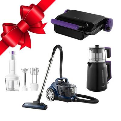 Altus AL 789 CM 1650 W Cam Demlikli Çay Makinesi + Al 755 M Tost Makinesi + Al 606 ST Toz Torbasız Süpürge + AL 738 B Blender Set - 1