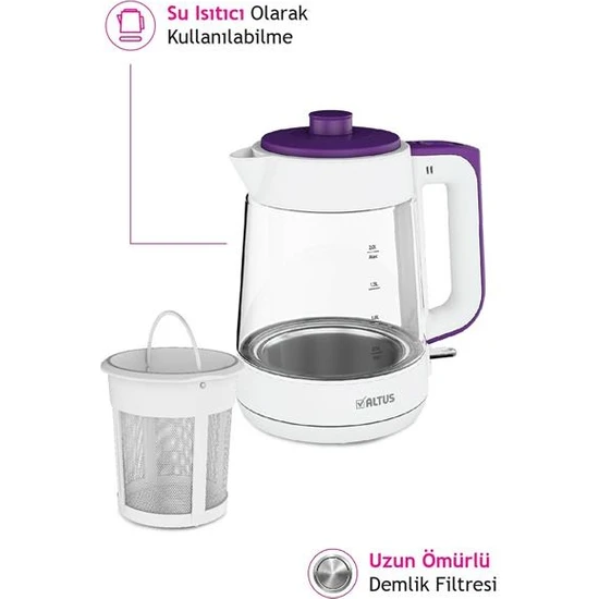 Altus AL 796 B Cam Çay Makinesi