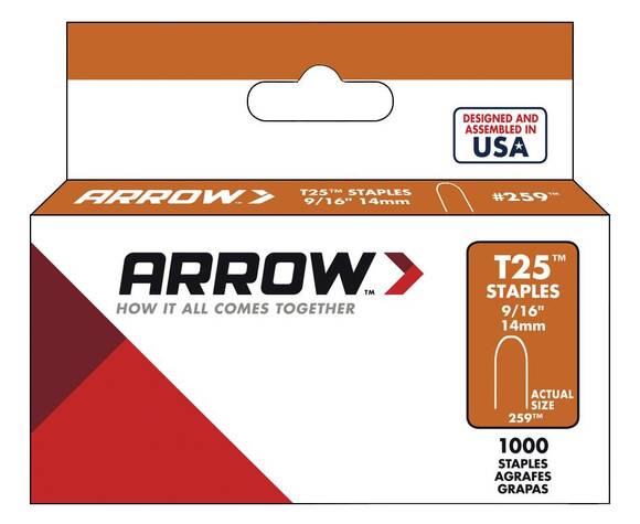 Arrow AR259 14mm 1000 Adet Profesyonel U Tipi Zımba Teli