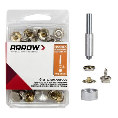 Arrow - Arrow GSSFK6 6’lı Vidalı Çıtçıt Düğme Seti