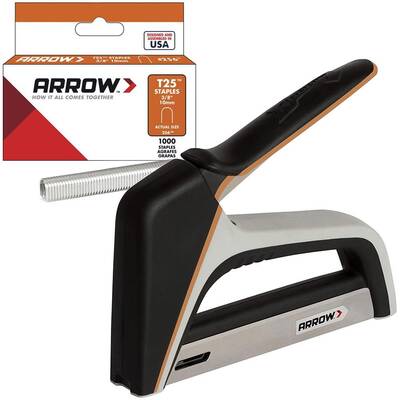 Arrow - Arrow T25X 10-14mm Profesyonel Mekanik Kablo Zımba Tabancası + 1100 Adet Zımba