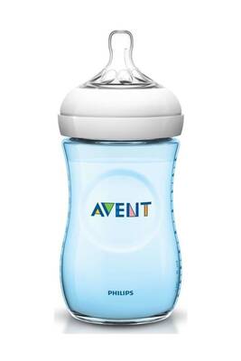 AVENT - Avent Natural PP Biberon 260 ml - Mavi (1)