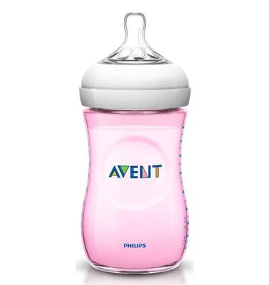 Avent Natural PP Biberon 260 ml - Pembe - AVENT