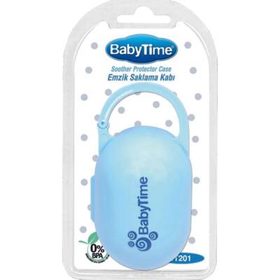 Baby Time - Baby Time Emzik Saklama Kabı - Mavi