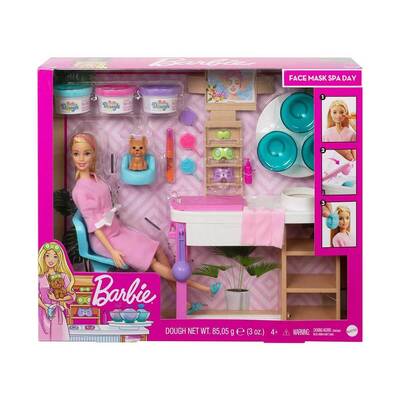 Barbie Yüz Bakımı Yapıyor Oyun Seti - Thumbnail