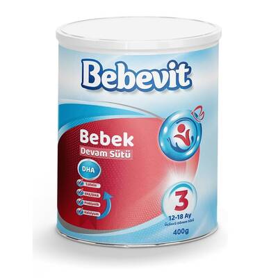 Bebevit - Bebevit 3 Bebek Devam Sütü 400 gr