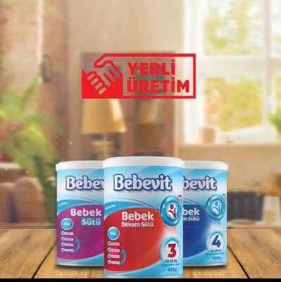 Bebevit - Bebevit 3 Bebek Devam Sütü 400 gr (1)