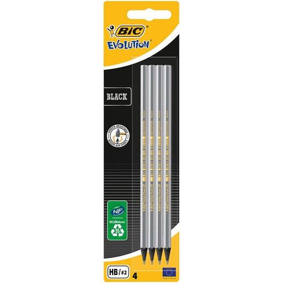 Bic Black Extra Güçlü HB Uç 4'lü Blisterli Kurşun Kalem - 1