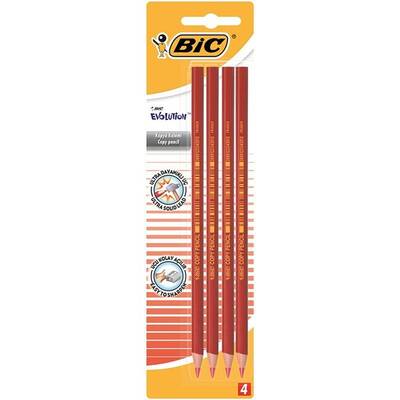 Bic Evolution Extra Güçlü Uç 4'lü Blisterli Kırmızı Kopya Kalem - Bic Round