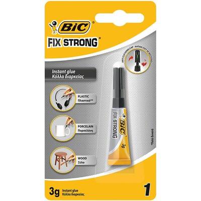 Bic Fix Strong Güçlü Japon Yapıştırıcısı 3 gr Tekli Blister - 1