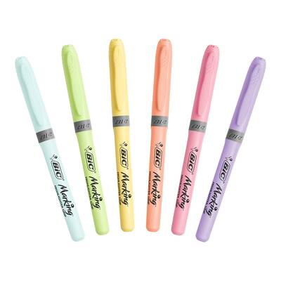 Bic Highlighter Grip Pastel Marker 6'lı - 3