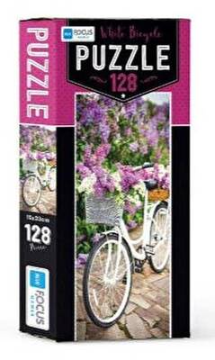 Blue Focus - Blue Focus ARC ST05321 Puzzle 128 Parça Beyaz Bisiklet