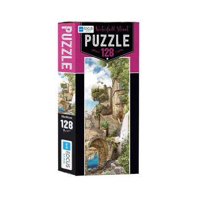 Blue Focus ARC ST05321 Puzzle 128 Parça Şelaleli Sokak - Blue Focus