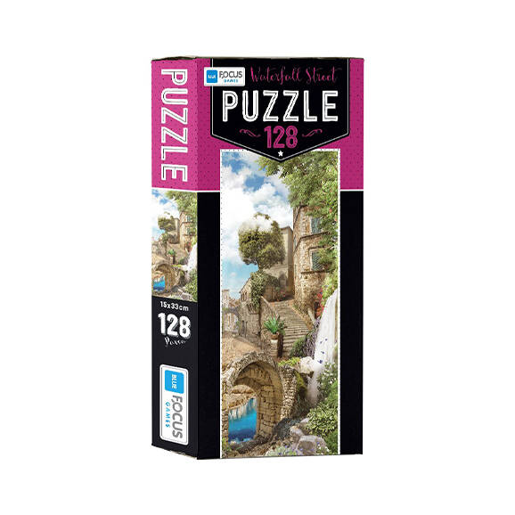 Blue Focus ARC ST05321 Puzzle 128 Parça Şelaleli Sokak - 1