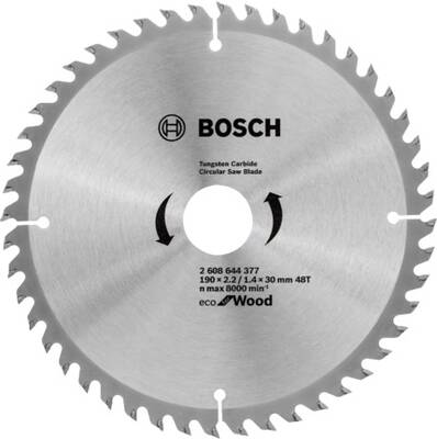 Bosch - Bosch Eco For Wood Ahşap Daire Testere 190 X 2.2/1.4 X 30 mm 48 Diş