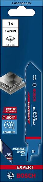 Bosch EXPERT Panter Testere ThinToughMetal S522EHM 1'li - 1