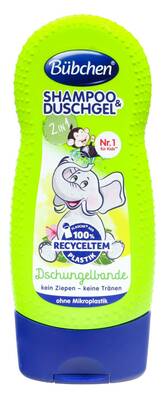 Bübchen Çocuk Şampuan&Duş Jeli 2 in 1 Dschungelbande 230 ml - 1