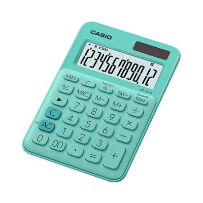 Casio - Casio MS-20UC-BK Hesap Makinesi Yeşil