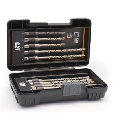 CAT DA03901 10 Parça Tungsten Karbür SDS-Plus Beton Matkap Uç Seti - CAT