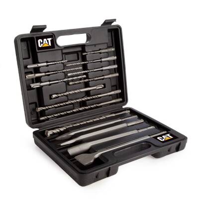 CAT DA03902 17 Parça Tungsten Karbür SDS-Plus Beton Kırıcı/Delici Matkap Ucu - CAT