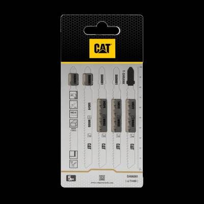 CAT DA06001 5 Parça Profesyonel Ahşap Hızlı/Kaba Kesim Dekupaj Testere Bıçağı, Ucu - Cat