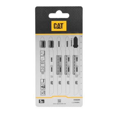 CAT DA06004 5 Parça Profesyonel Ahşap Ters Çapaksız Temiz Kesim Dekupaj Testere Bıçağı, Ucu - Cat