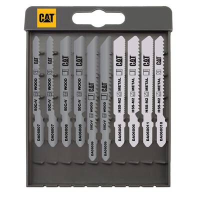 CAT DA06901 10 Parça Profesyonel Metal/Ahşap Hassas/Kaba Kesim Dekupaj Testere Ucu - Cat