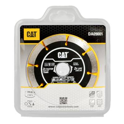 CAT DA09001 115mm Profesyonel Beton, Tuğla, Parke Taşı Elmas Kesme Diski (Soketli, Aralıklı Kenar) - CAT (1)
