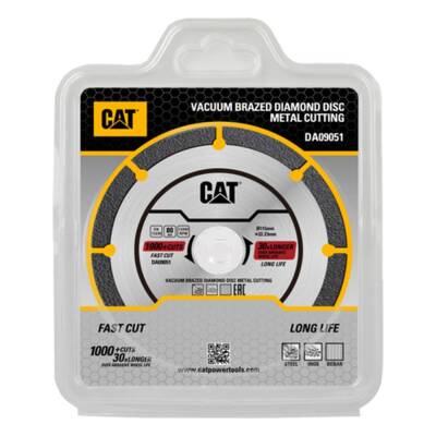 CAT DA09051 115mm Profesyonel Çelik, İnox, Demir Elmas Metal Kesme Diski (Soketli, Aralıklı Kenar) - CAT (1)
