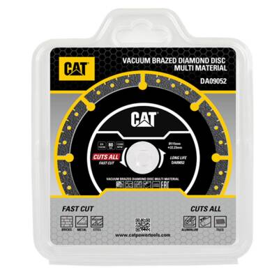 CAT DA09052 115mm Profesyonel Çelik, İnox, Alüminyum, PVC, Fayans, Çok Amaçlı Elmas Kesme Diski (Soketli, Aralıklı Kenar) - CAT (1)