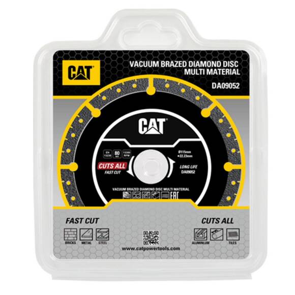 CAT DA09052 115mm Profesyonel Çelik, İnox, Alüminyum, PVC, Fayans, Çok Amaçlı Elmas Kesme Diski (Soketli, Aralıklı Kenar) - 2