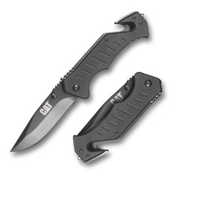 CAT DA980012 3 IN 1 Çok Fonksiyonlu Katlanabilir 20CM Paslanmaz Çelik Siyah Kamp Çakısı - CAT