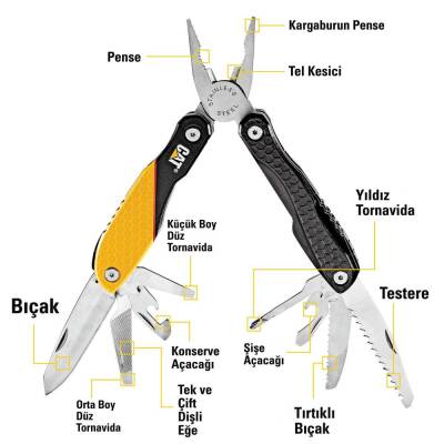 CAT DA980048 13 IN 1 Çok Fonksiyonlu Profesyonel Pense Seti - 5