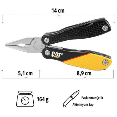 CAT DA980057 12 IN 1 Çok Fonksiyonlu Profesyonel Pense Seti - 7