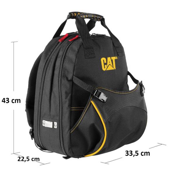 CAT DA980202 17'' 2 Bölmeli Ağır Hizmet Bez Alet Sırt Takım Çantası - 7