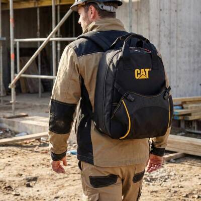 CAT DA980203 17'' Tek Bölmeli Ağır Hizmet Bez Alet Sırt Takım Çantası - 4