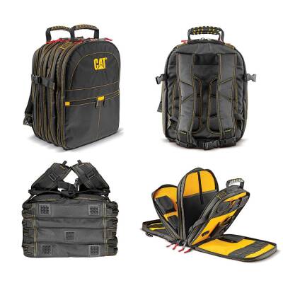 CAT DA980209 17'' 5 Bölmeli Ağır Hizmet Bez Alet Sırt Takım Çantası - 9