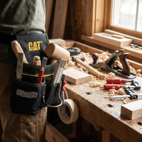 CAT DA980564 Askı Kancalı Ağır Hizmet Bel Alet Çantası - 5
