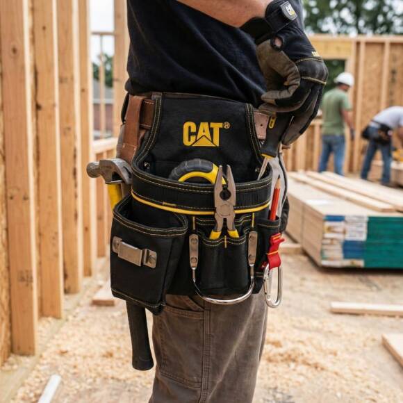 CAT DA980564 Askı Kancalı Ağır Hizmet Bel Alet Çantası - 7
