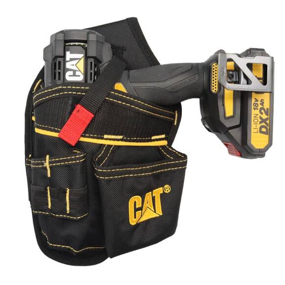 CAT DA980565 Şarjlı Matkap İçin Kemer Askılı Ağır Hizmet Bel Alet Çantası - 2