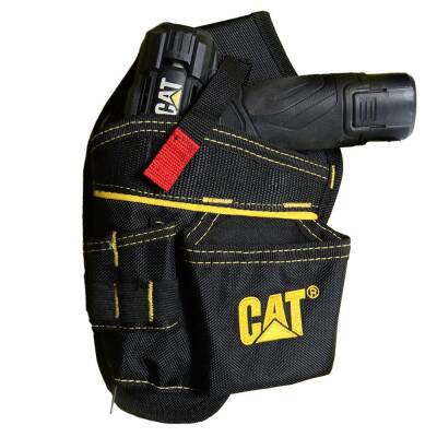 CAT DA980565 Şarjlı Matkap İçin Kemer Askılı Ağır Hizmet Bel Alet Çantası - 5