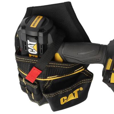 CAT DA980565 Şarjlı Matkap İçin Kemer Askılı Ağır Hizmet Bel Alet Çantası - 6