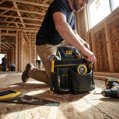 CAT DA980567 Çift Askı Kancalı Ağır Hizmet Bel Alet Çantası - 7