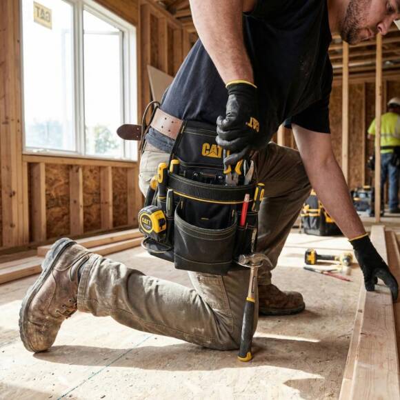 CAT DA980567 Çift Askı Kancalı Ağır Hizmet Bel Alet Çantası - 9